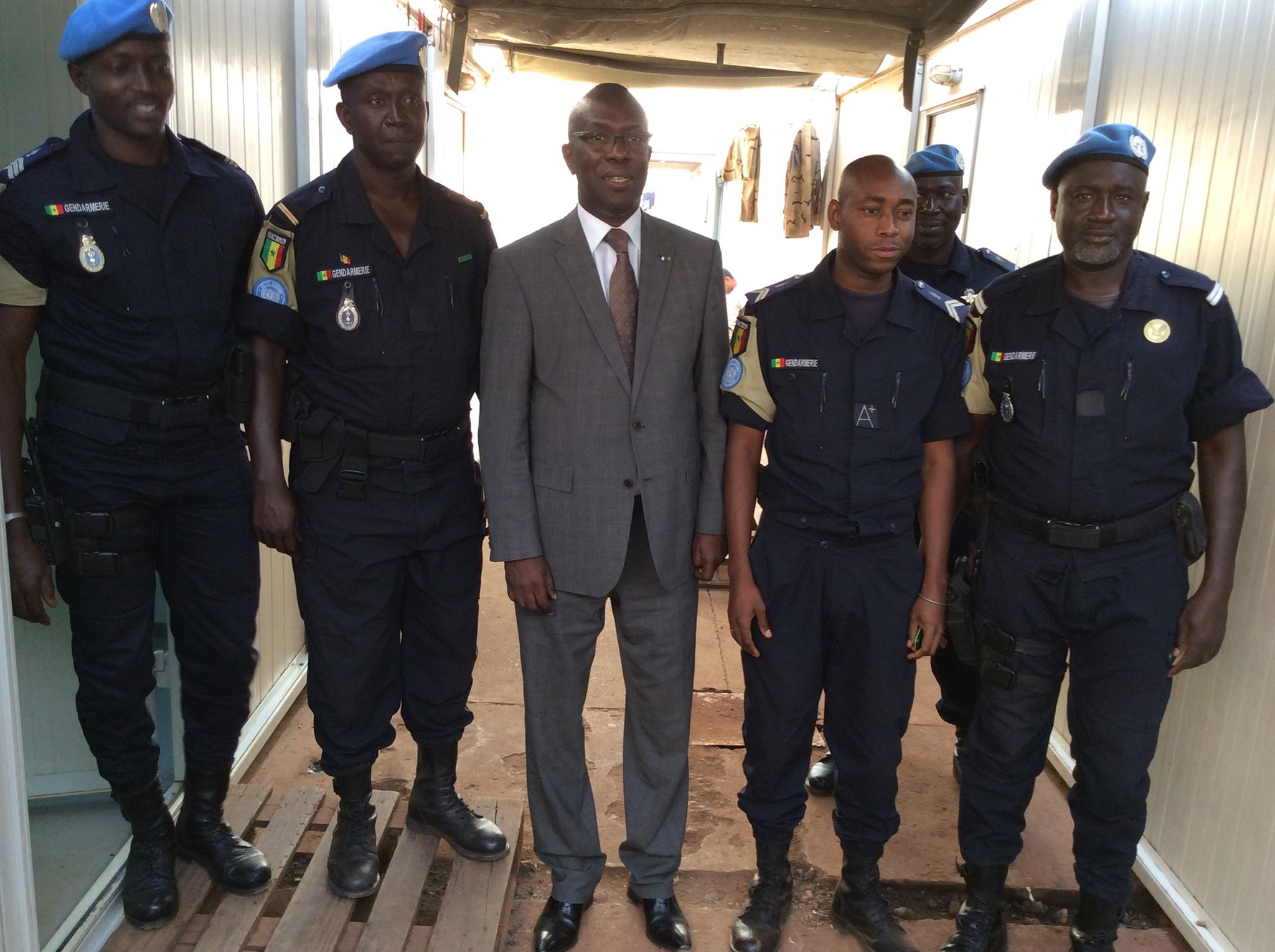 avec des sénégalais de la MINUSCA 2