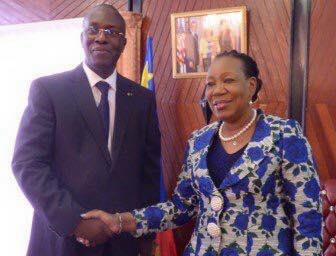 Avec La Présidente de La Transition de La Rèpublique Centrafricaine