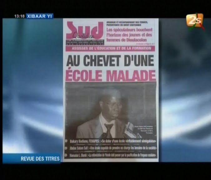 Vidéo: Revue de presse du 29 aout 2014 (2Stv) Regardez