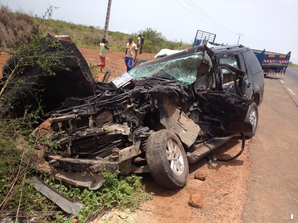 (3 photos)-Collision mortelle sur la route de Mbour