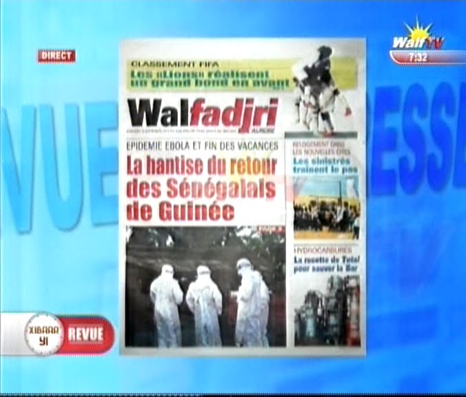 Vidéo: Revue de presse du 19 Septembre 2014 (Walf Tv).Regardez
