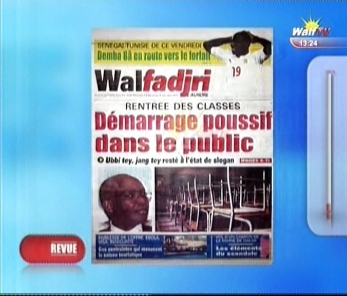 Vidéo: Revue de presse du 09 Octobre 2014 (walf tv).Regardez