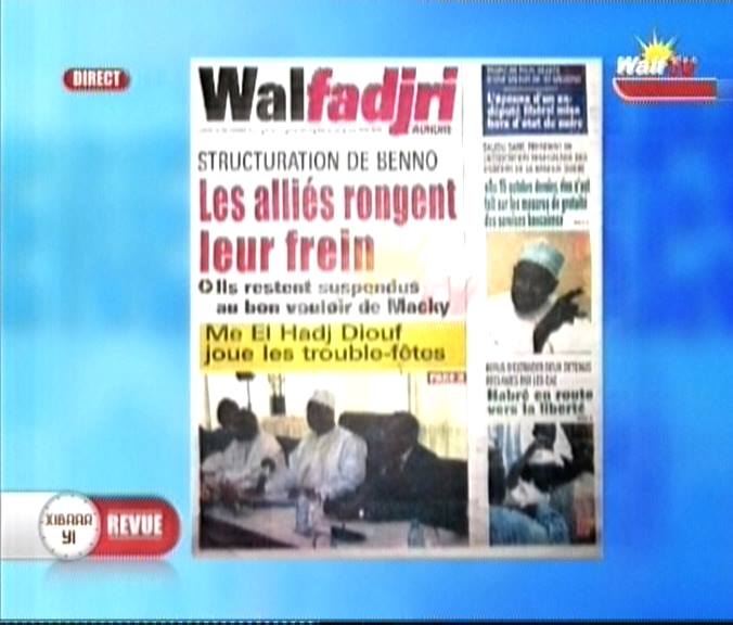 Vidéo: Revue de presse du 20 Octobre 2014 (Walf tv).Regardez