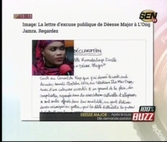 Video:  L’affaire Déesse Major s’invite dans l’émission « 100% Buzz » Regardez