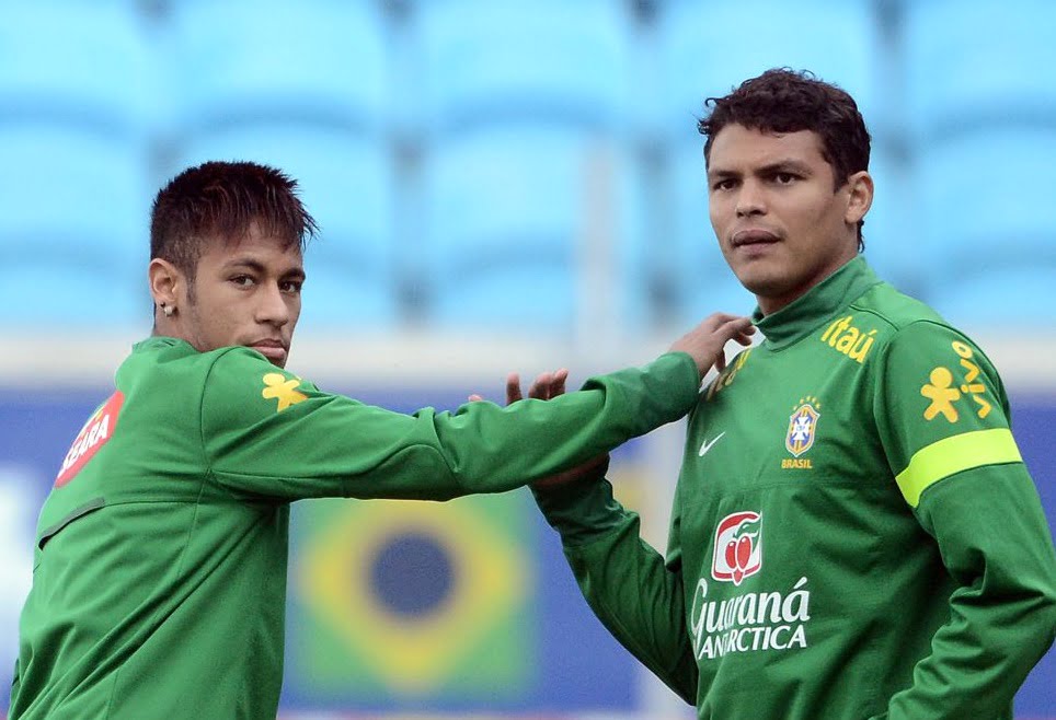 Thiago silva et Neymar