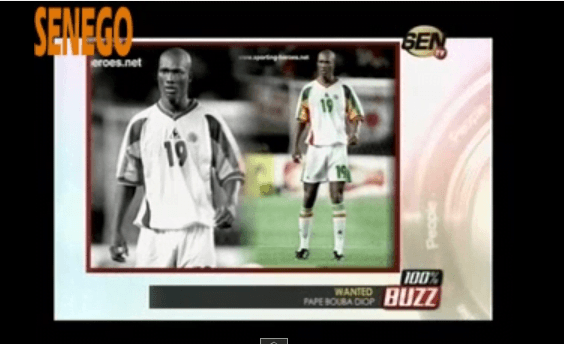 Video- 100%Buzz: « Wanted » À la recherche de Papa Bouba Diop footballeur sénégalais Regardez