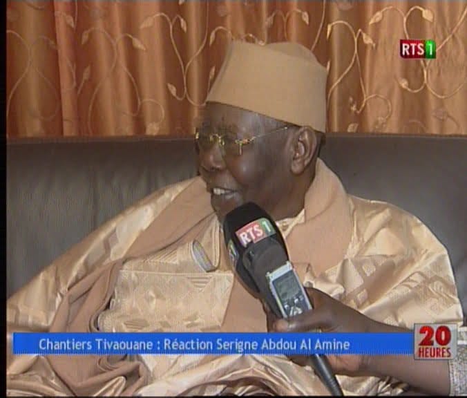 Vidéo: Chantiers Tivaouane – Reaction Serigne Abdou Azize Sy Al Amine. Regardez