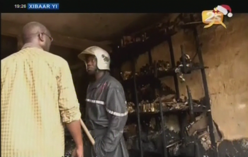 VIdéo: Incendie au marché Tilène de Guediawaye. Regardez