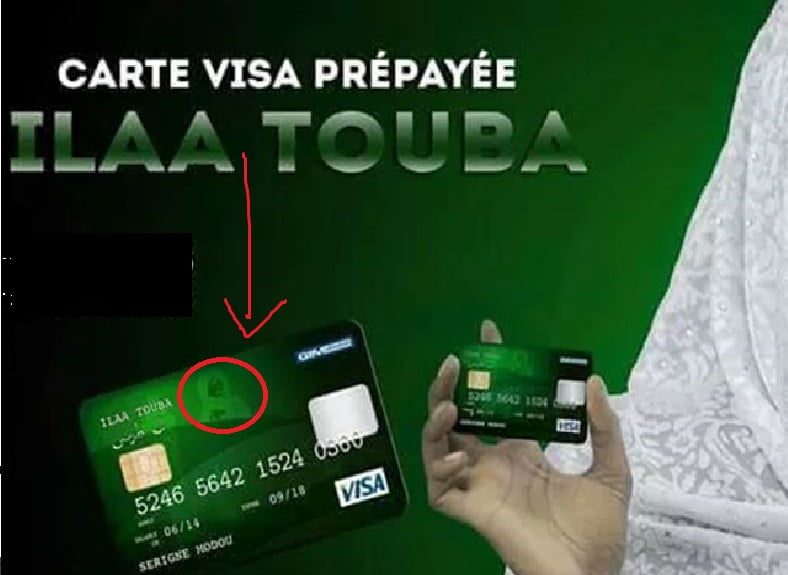 Un internaute dénonce l’utilisation de l’image de Serigne Touba sur une Carte visa prépayée