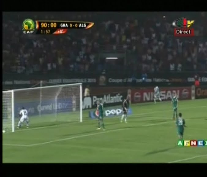 Vidéo: Scenario incroyable de fin match entre le Ghana et l’Algérie, Gyan ouvre le score à la dernière minute. Regardez!