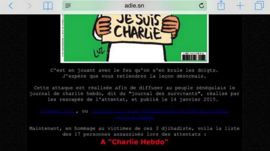 Anonymous a piraté le site de l’Adie en représailles à l’interdiction de Charlie Hebdo