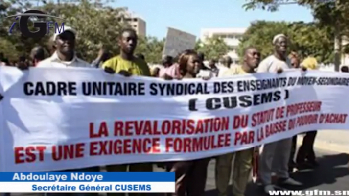 Débrayages, sit-in, grèves… : Le Cusems déroule son 3ème plan d’actions, devant le dilatoire du Gouvernement