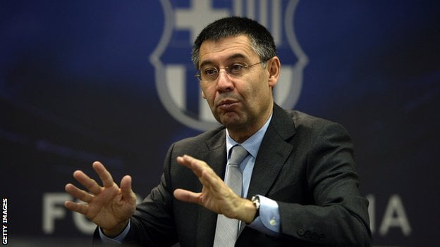 Josep Maria Bartomeu Pdt du  Barça :  » Nous allons organiser des élections anticipées pour désigner un nouveau président »