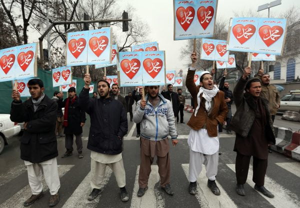 Afghanistan Charlie Hebdo Protest