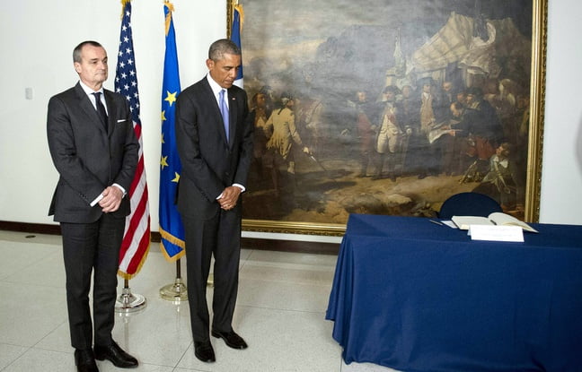 Vidéo: Charlie Hebdo-Barack Obama en visite à l’ambassade de France