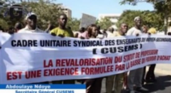 Actions du Cusems: Débrayage national aujourd’hui, grève générale prévue les 24 et  25 février…
