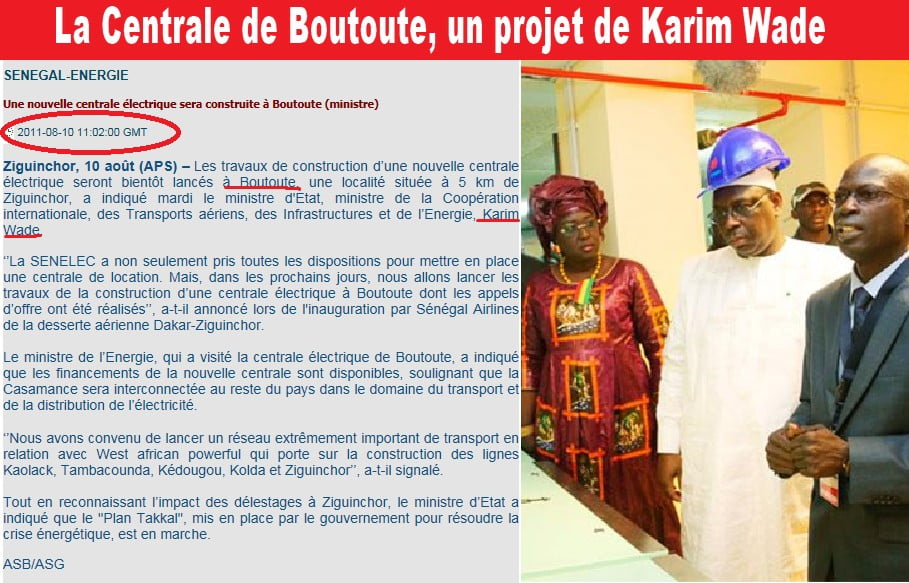 2 images-Aguène et Diambogne, centrale de Boutoute: Macky met Karim en prison et s&rsquo;approprie ses réalisations