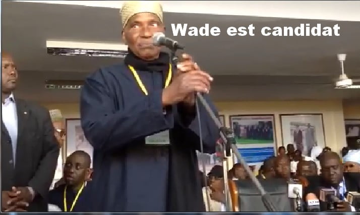 Vidéo: Incroyable ! Le président Wade présente sa candidature pour l’élection présidentielle de 2017