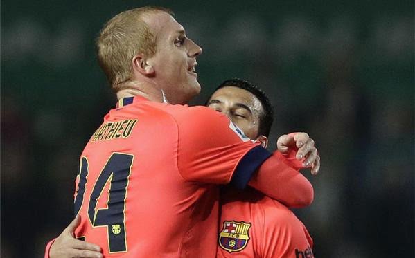 Grâce à Mathieu, le Barça conserve ses 4 points d’avance sur le Real