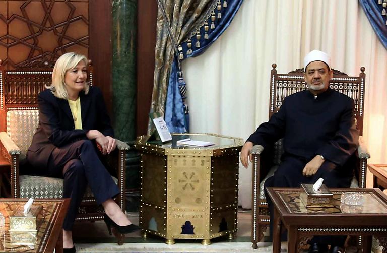 Egypte: Al-Azhar a voulu « montrer le véritable islam » à Marine Le Pen
