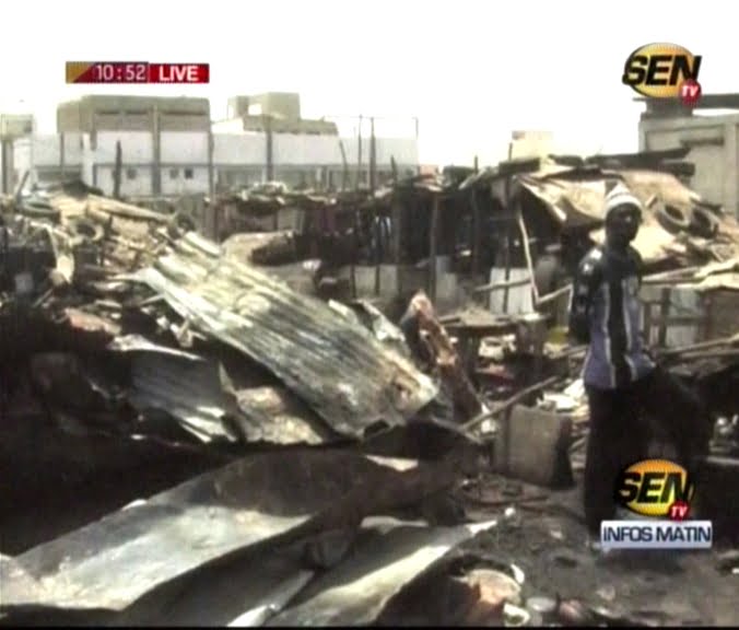 Vidéo-Bignona: Une femme Guinéenne perd  la vie dans un incendie de marché