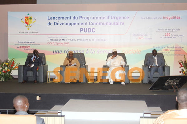 Macky Sall a procédé au lancement du programme d&rsquo;urgence de développement communautaire