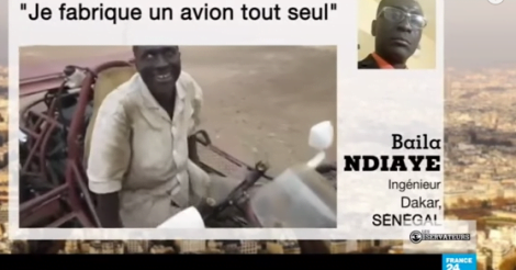 Vidéo-Baila Ndiaye, génie de la mécanique, construit une voiture avec des pièces de récupération