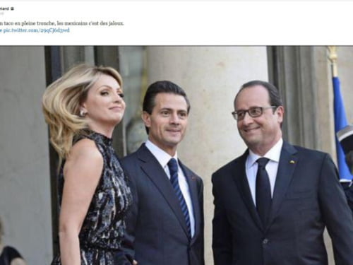 Arrêt sur image-Hollande surpris en train de mater la femme du président mexicain