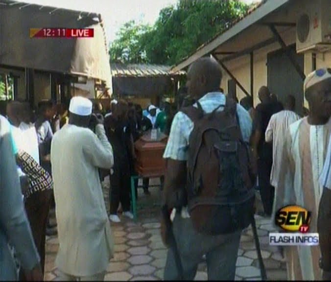 Vidéo: levée du corps du footballeur Mamadou Salif Ndiaye Regardez
