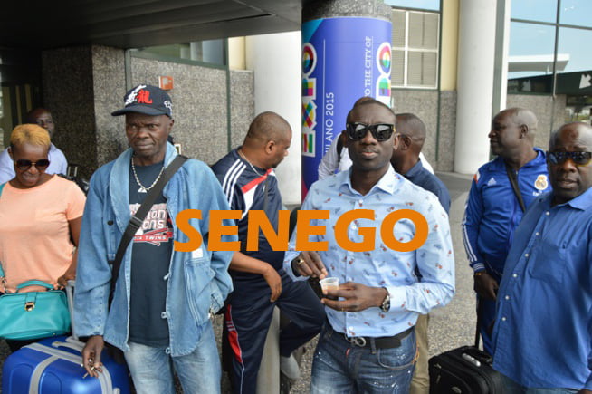 (7 photos) – Pape Diouf en Italie: l&rsquo;ambiance à l&rsquo;aéroport de Malpensa. Regardez