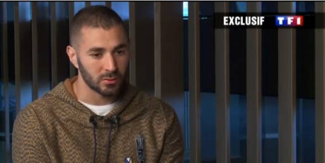 Sextape : TF1 diffuse un extrait de l’interview de Karim Benzema