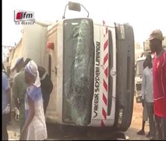 Vidéo-Accident: Un camion dérape et  heurte des vendeuses sur la Vdn