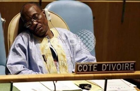 L’ambassadeur de la Côte d’Ivoire à l’Onu dort en pleine séance