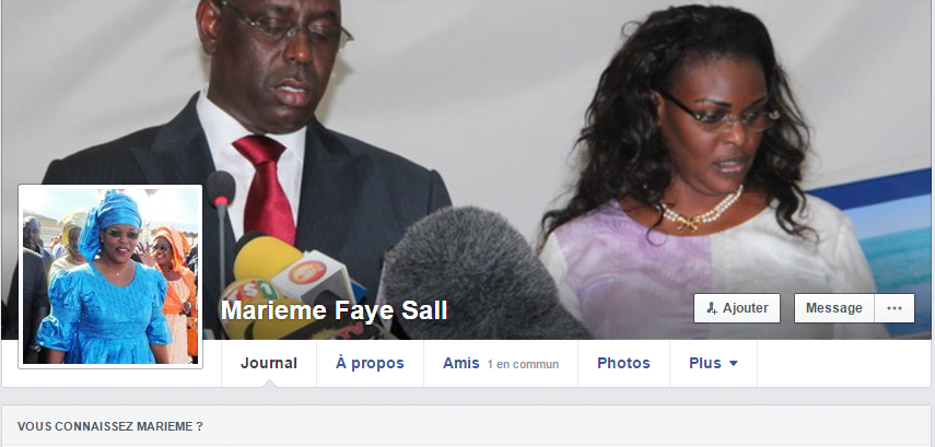 Audio- Un Beninois crée une page Facebook au nom de Marieme Faye Sall pour arnaquer les Senegalais