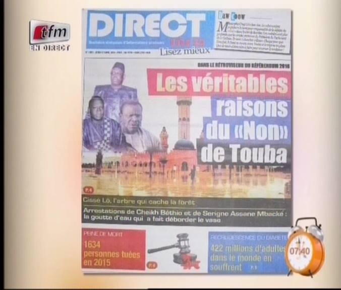 Vidéo -Les véritables raisons du « Non » à Touba