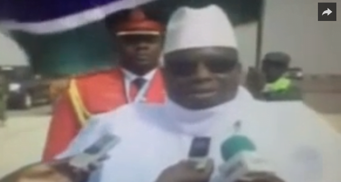 Vidéo: Jammeh en colère contre ses compatriotes à son retour…Regardez