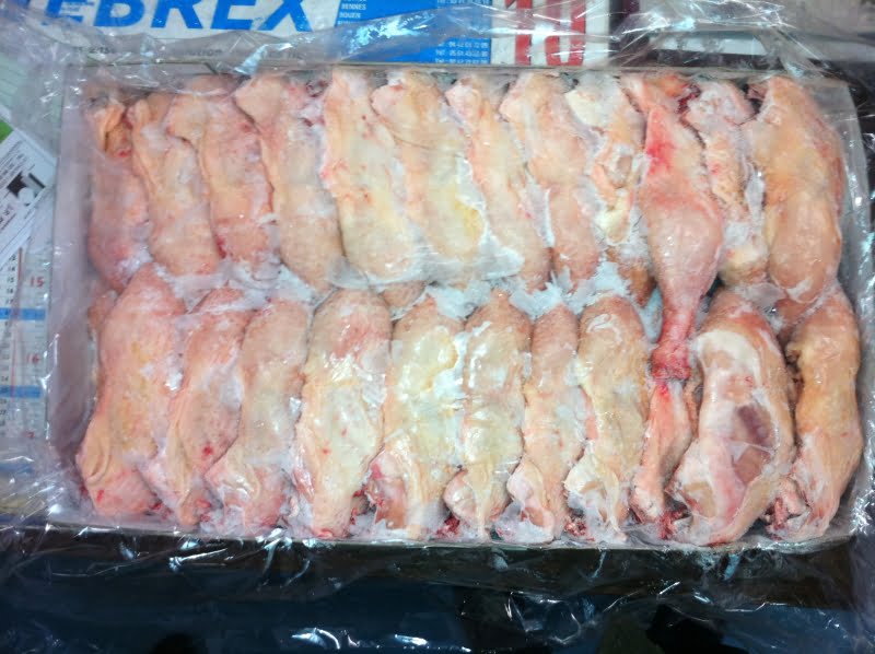 1,180 tonne de cuisses de poulets impropres à la consommation était destinée au marché…