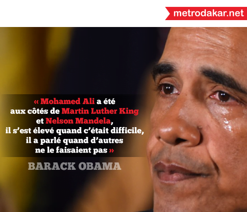 Décès de Mohamad Ali: Obama en pleurs