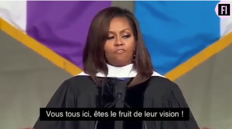 Vidéo: L’épouse de Barack Obama rappelle le chemin parcouru. Regardez