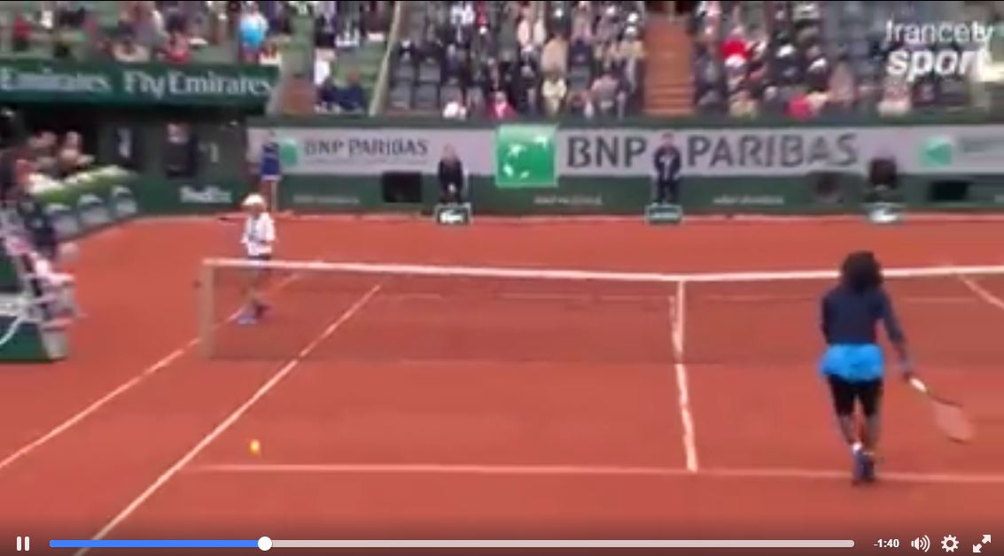 Vidéo: Roland Garros: Serena Williams en finale. Regardez