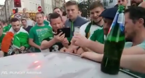 Vidéo: Le supporters irlandais se dédommagent. Regardez