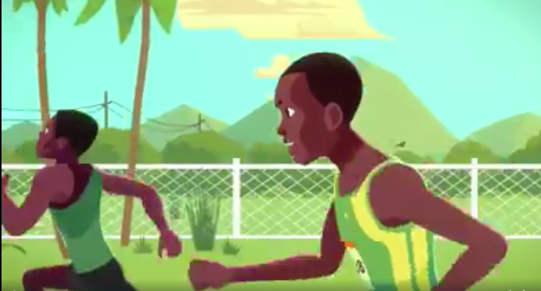 Vidéo Le dessin animé qui retrace la vie de Usain Bolt