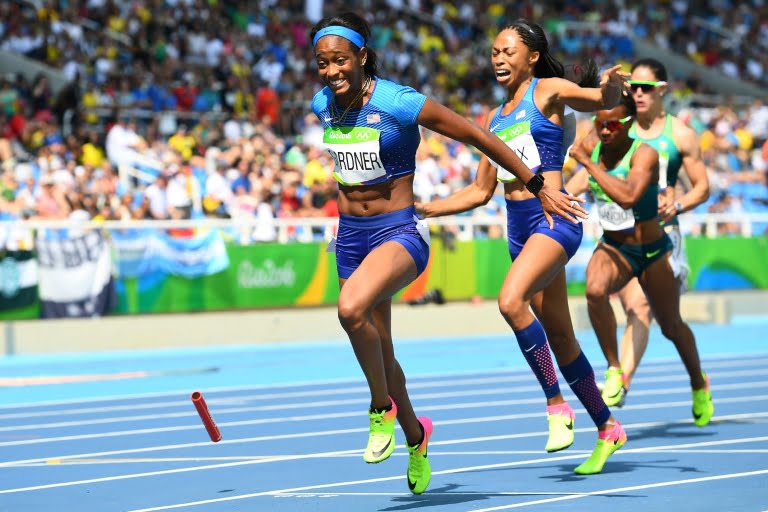 JO-2016/Athlétisme: le relais 4×100 m dames américain va recourir seul sa série