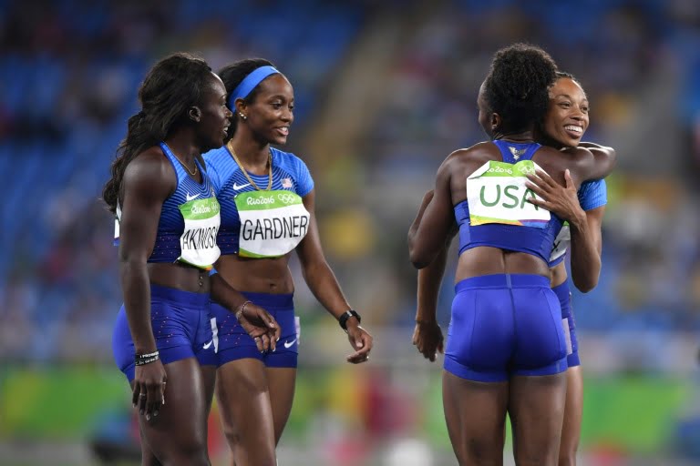 JO-2016/Athlétisme: les Américaines qualifiées pour la finale du 4×100 m