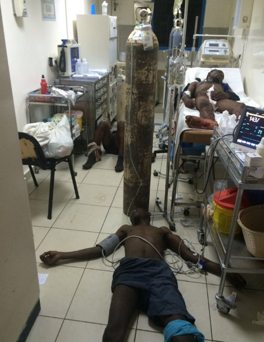Gabon: les images ahurissantes des blessés