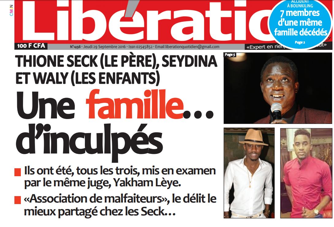 Plainte de Thione: Cheikh Mbacké Guissé « zen »