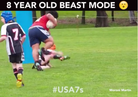 Vidéo: à 8ans, ce jeune rugbyman est intenable. Regardez