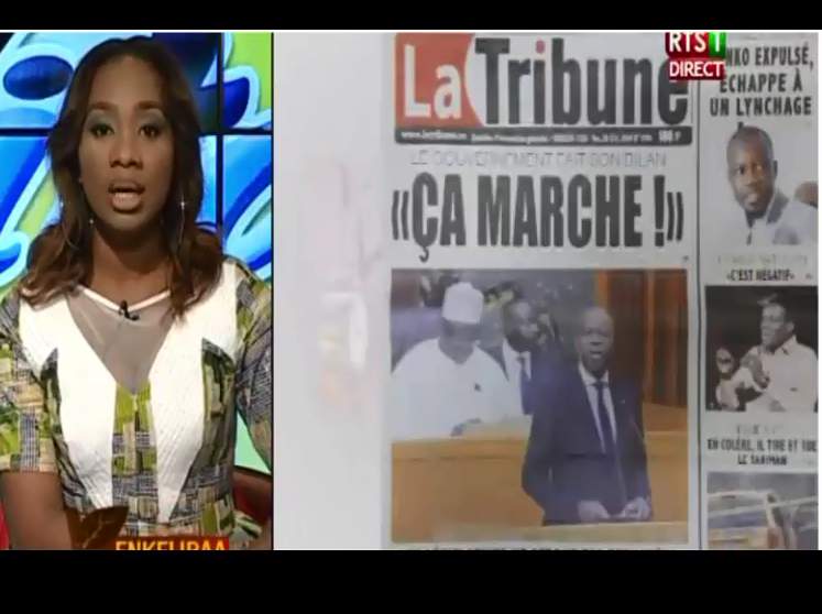 Vidéo : revue de presse du 28 octobre 2016 avec la rts1…Regardez !