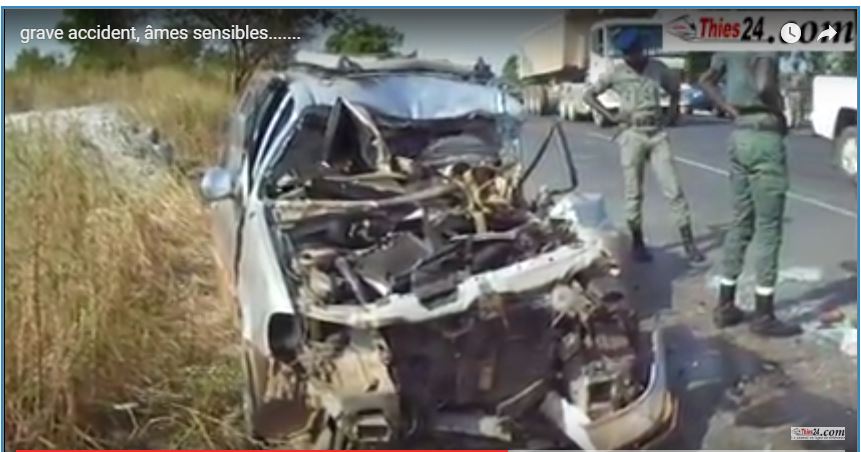 Vidéo: Un grave accident fait 3 morts et 4 blessés à Allou Kagne, entre Pout et Thiès