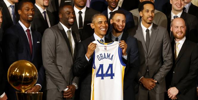 Champion NBA : Barack Obama vote Golden State